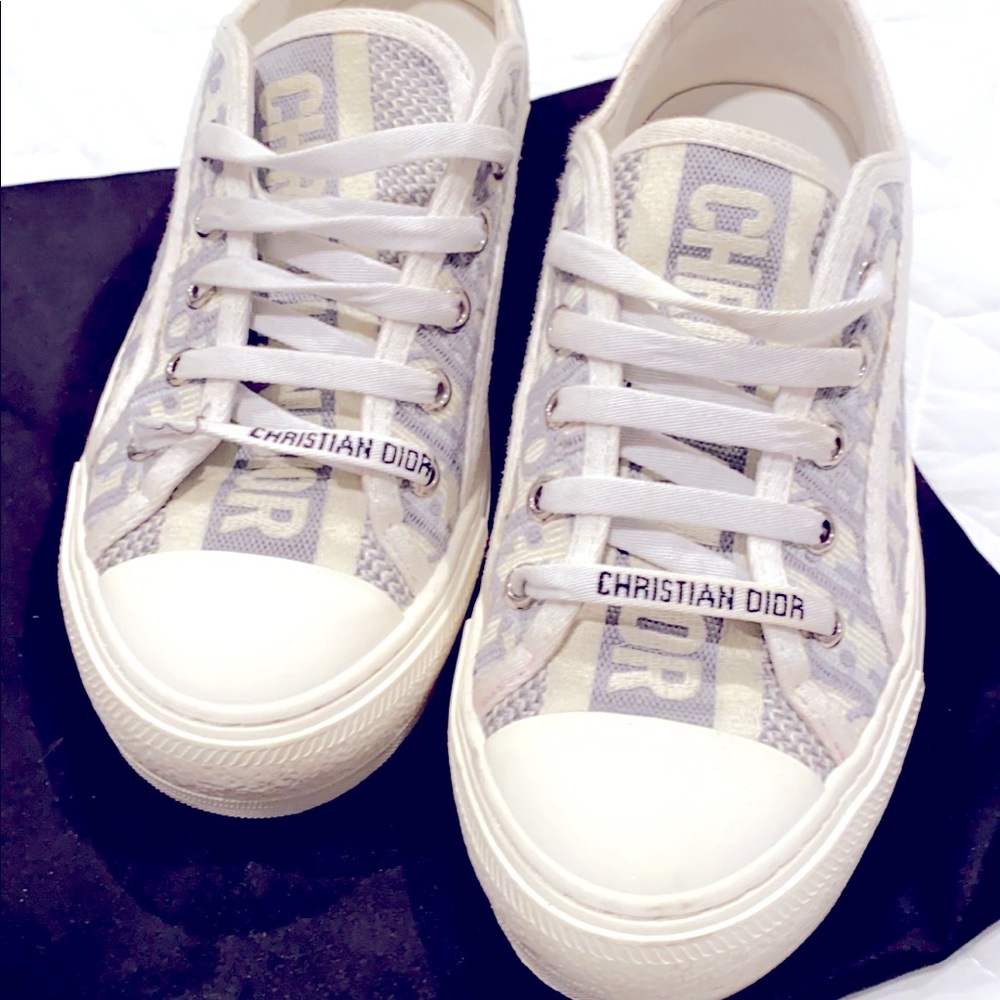 Dior Low Top- white & gray 100% Authentic